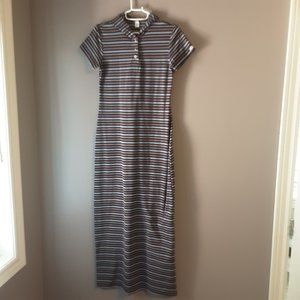 La Senza Striped Hooded Maxi Dress / Swim Suit Cover Up Size Medium